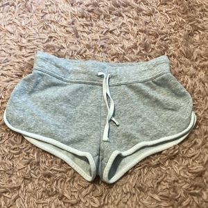 Gray Low-Rise Soft Shorts